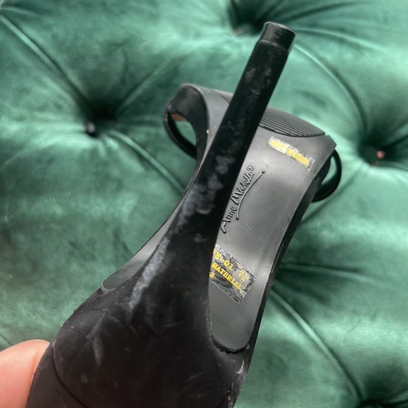 Black Strappy 3 inch Heels - Picture 8 of 9